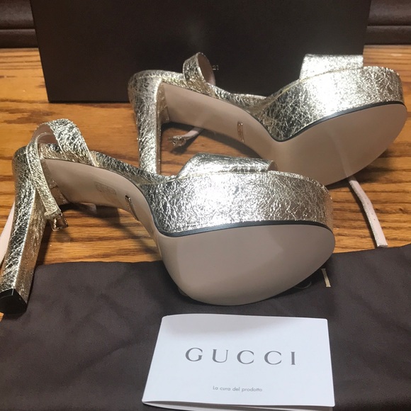 Gucci shoe Gold color size 39 - Picture 4 of 5